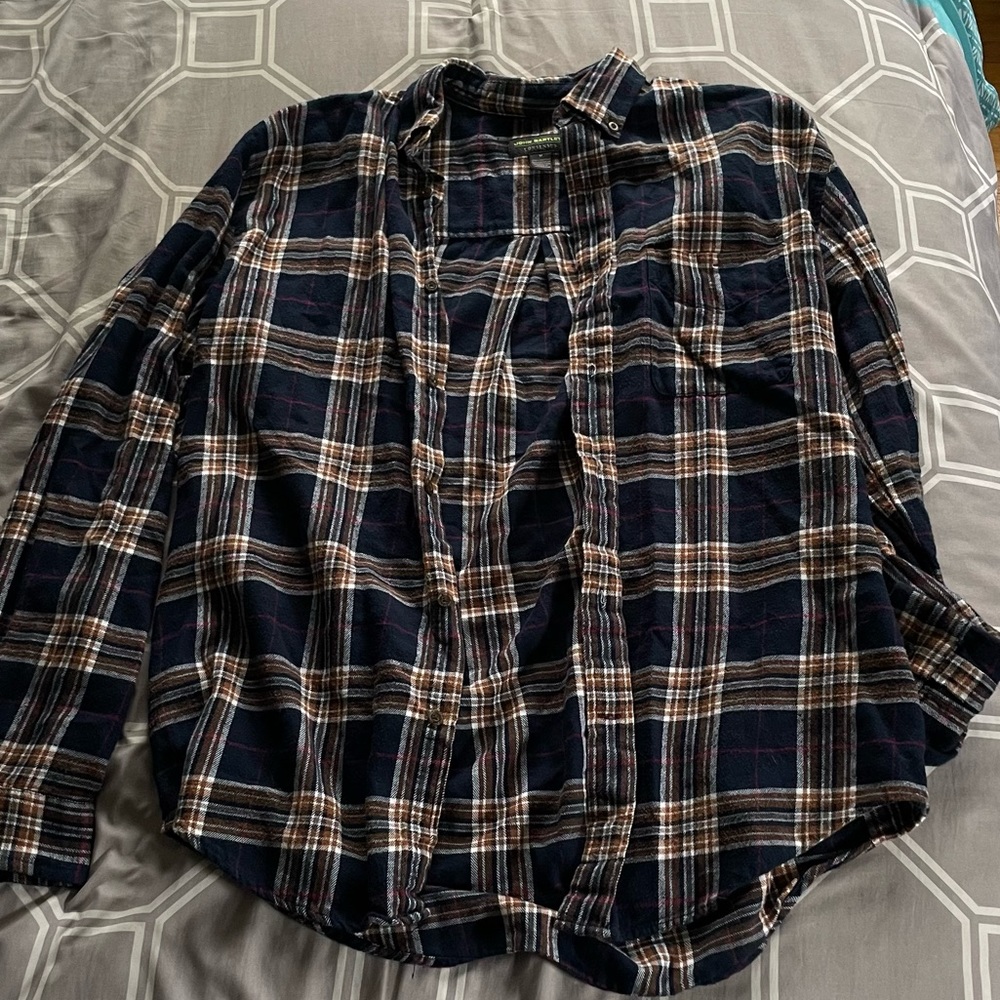 Navy Plaid Flannel